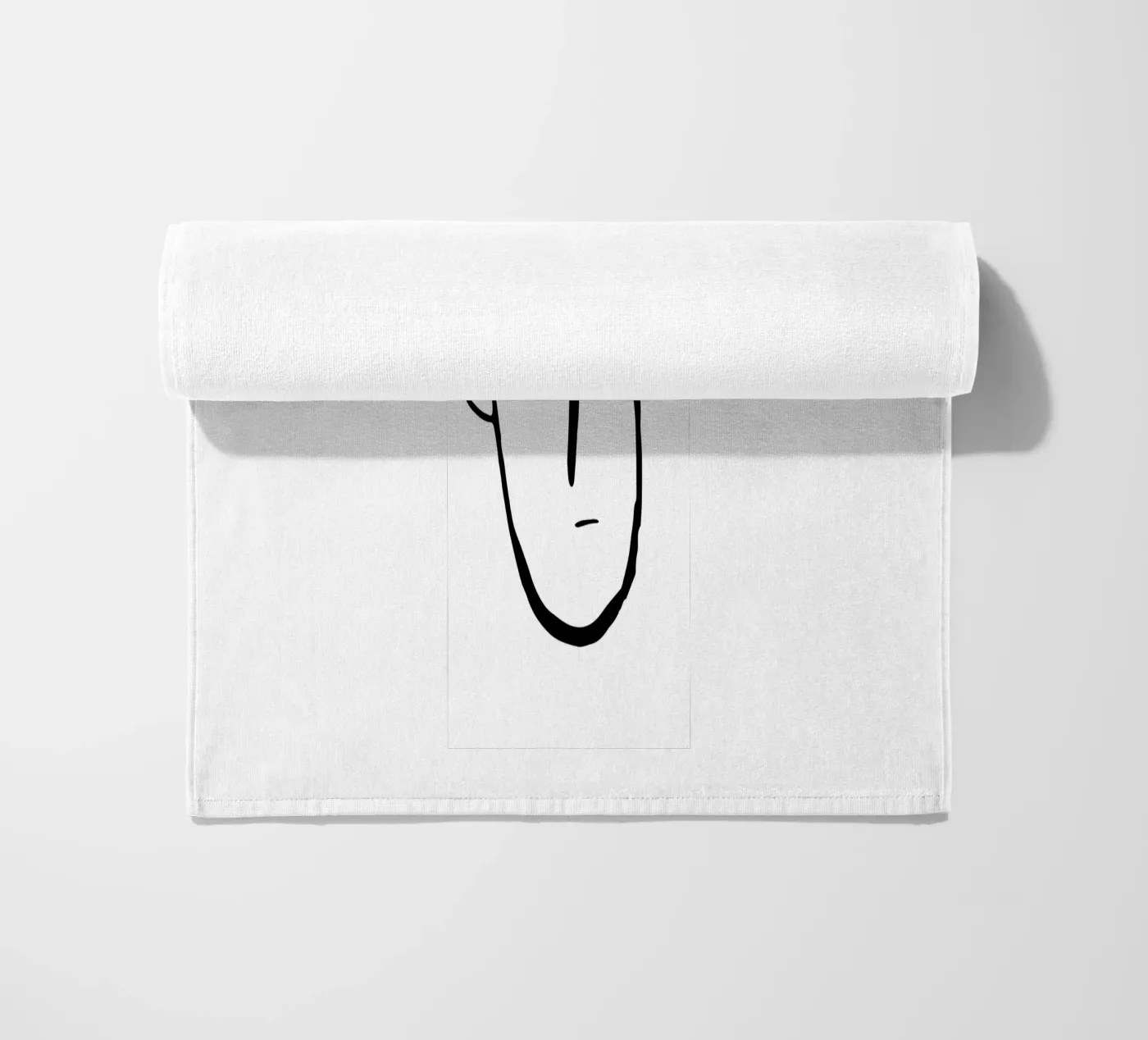 Simplistic face Strandtuch von LisaArtes