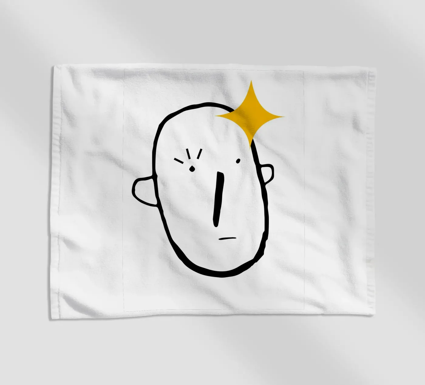 Simplistic face Strandtuch von LisaArtes