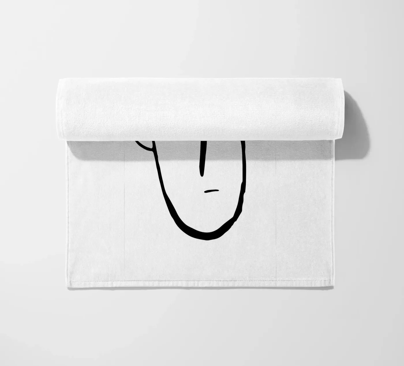 Simplistic face Strandtuch von LisaArtes