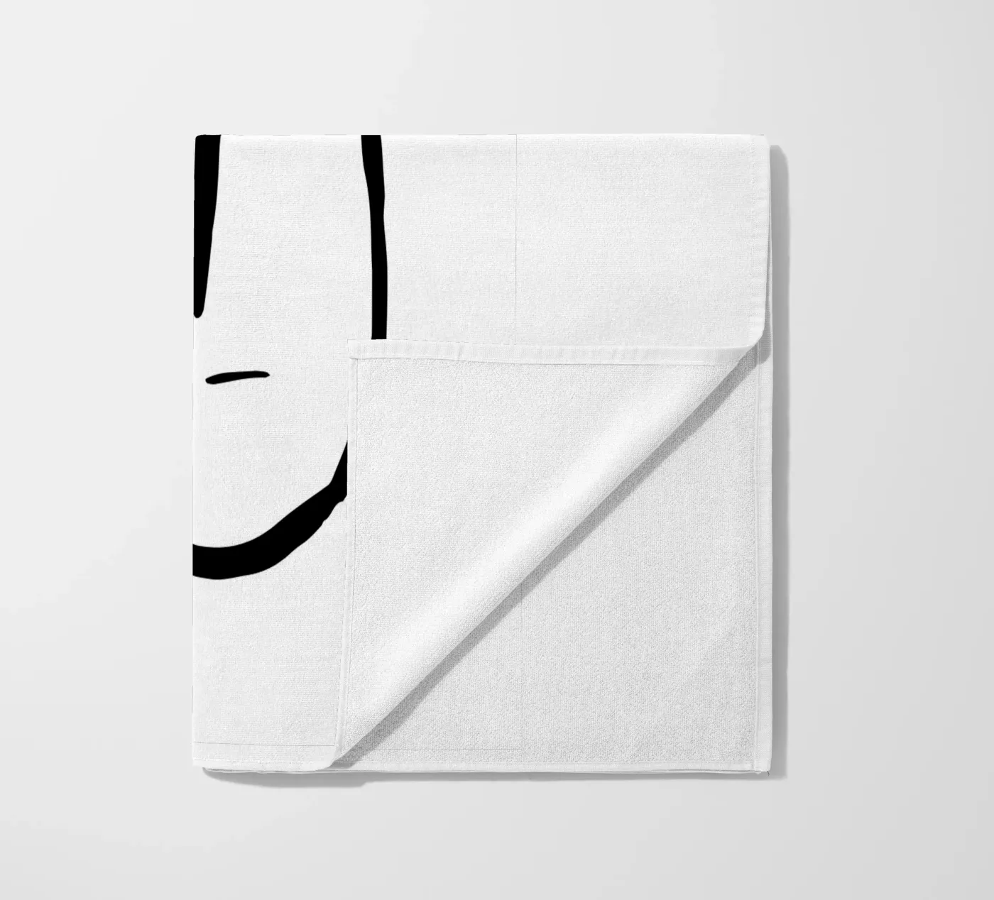 Simplistic face Strandtuch von LisaArtes