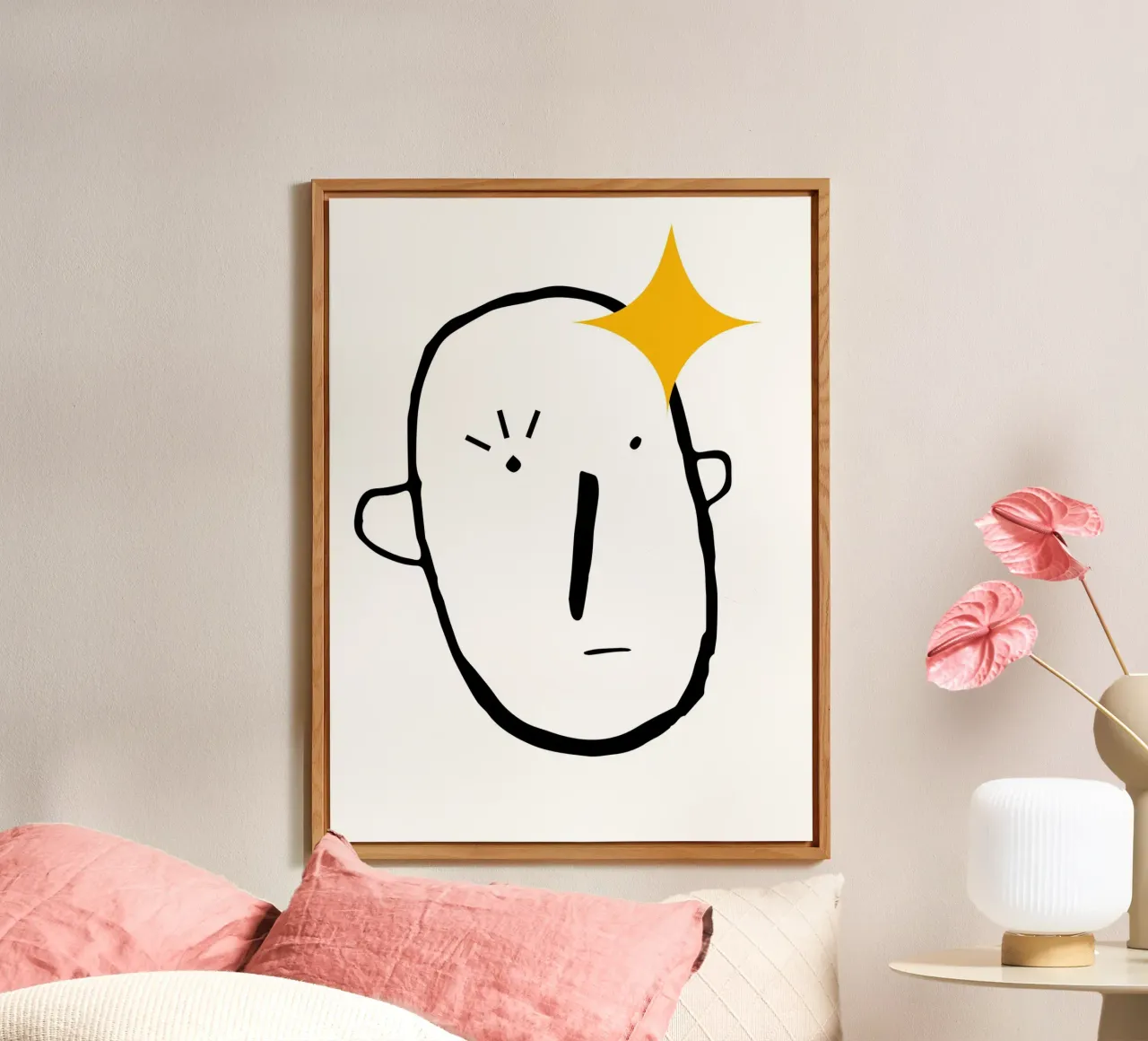 Simplistic face alluminio dibond da LisaArtes