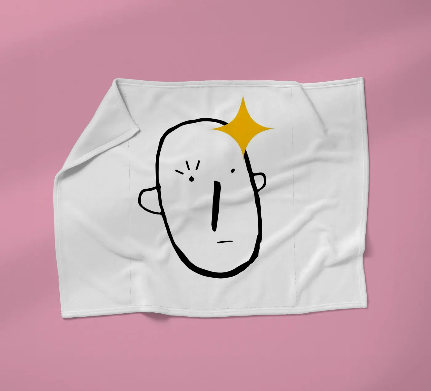 Simplistic face Fleecedecke von LisaArtes