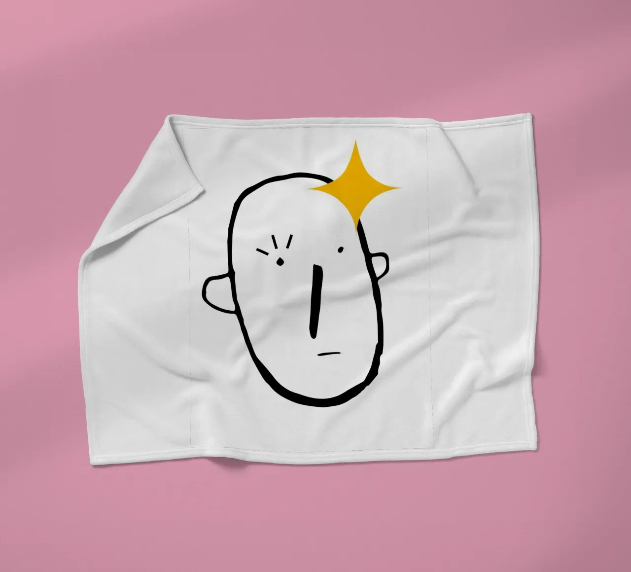 Simplistic face fleecedeken van LisaArtes