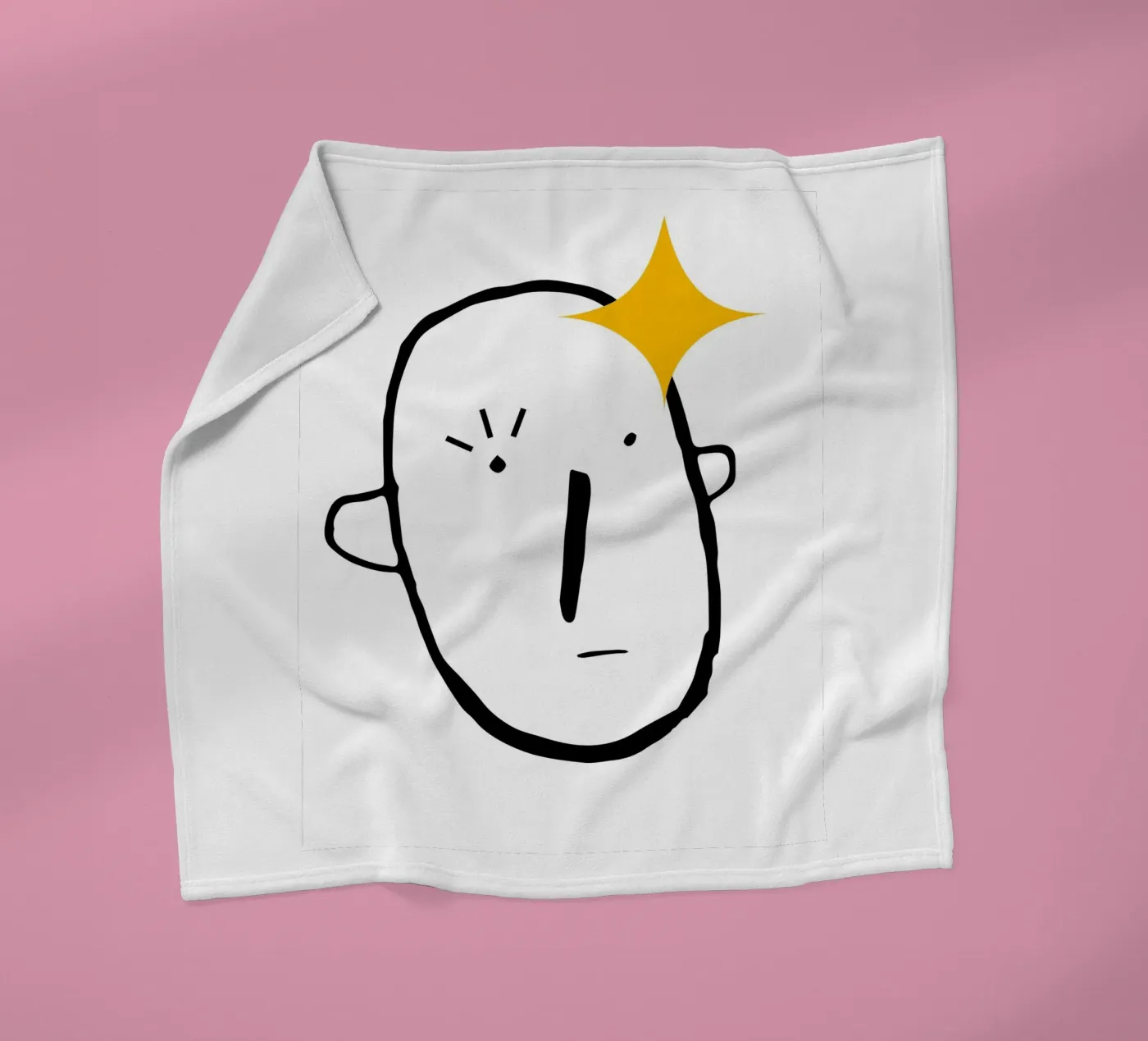 Simplistic face Fleecedecke von LisaArtes