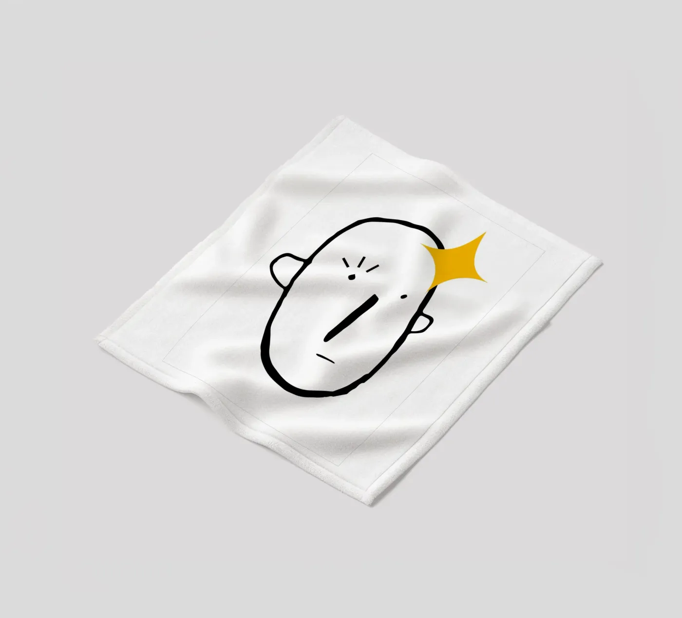 Simplistic face Fleecedecke von LisaArtes