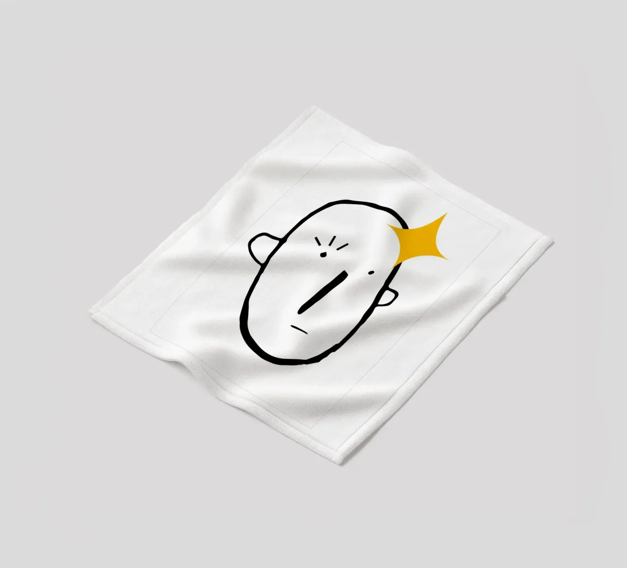 Simplistic face fleecedeken van LisaArtes