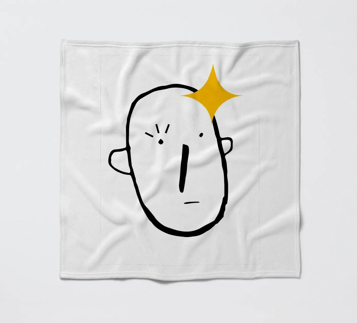 Simplistic face plaid polaire de LisaArtes