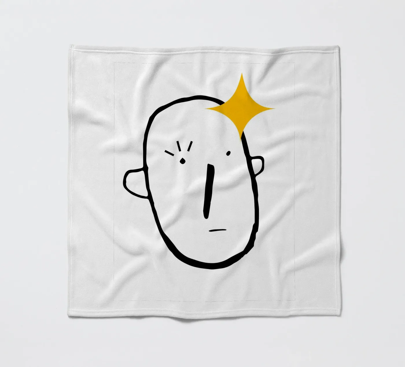 Simplistic face Fleecedecke von LisaArtes