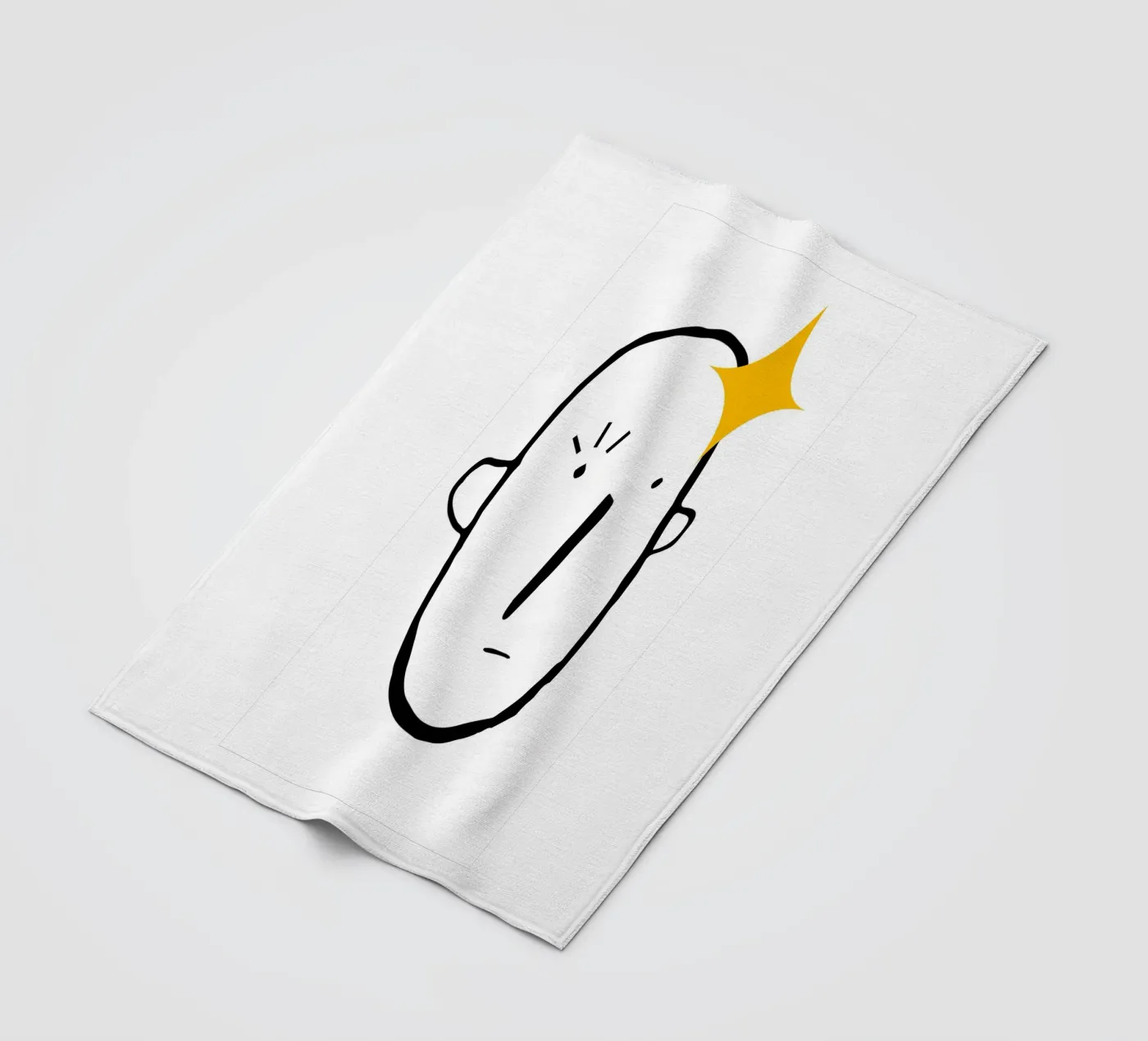 Simplistic face Fleecedecke von LisaArtes