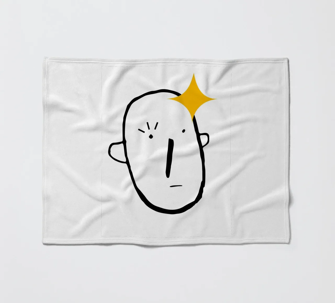 Simplistic face fleecedeken van LisaArtes