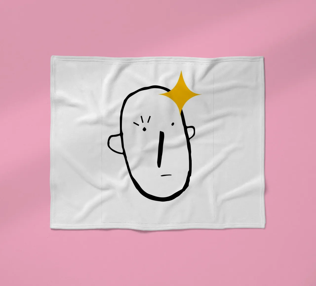 Simplistic face fleecedeken van LisaArtes