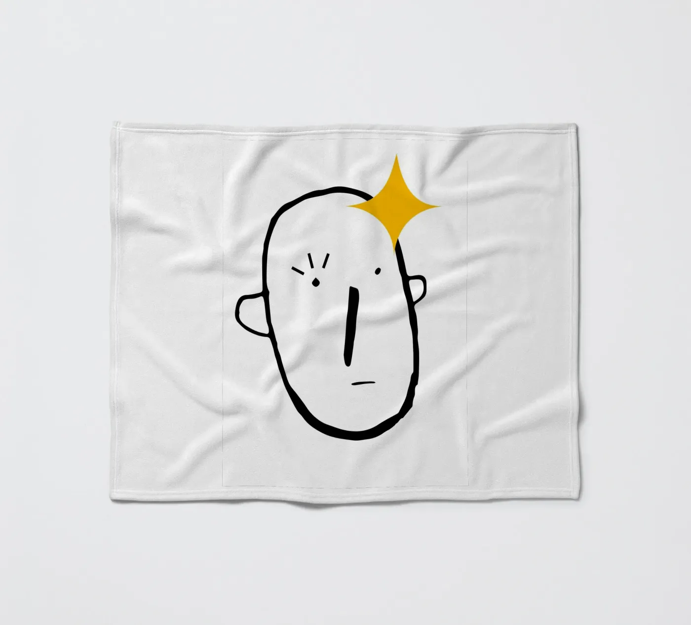 Simplistic face plaid polaire de LisaArtes