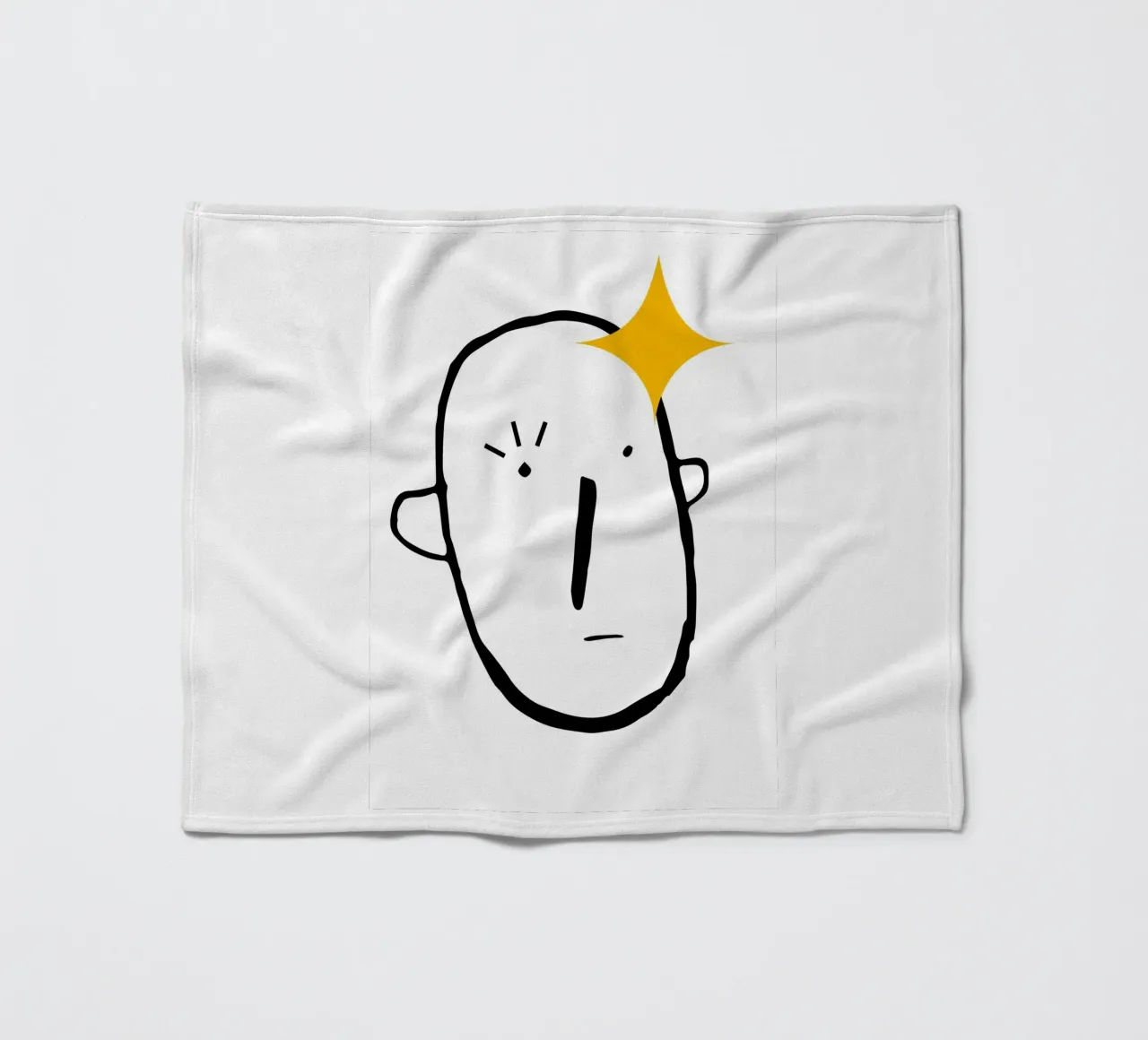 Simplistic face fleecedeken van LisaArtes