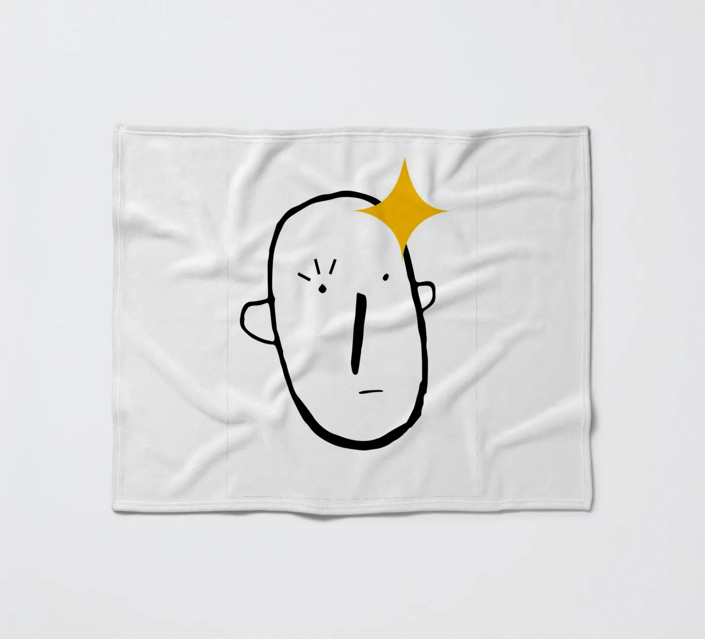 Simplistic face Fleecedecke von LisaArtes