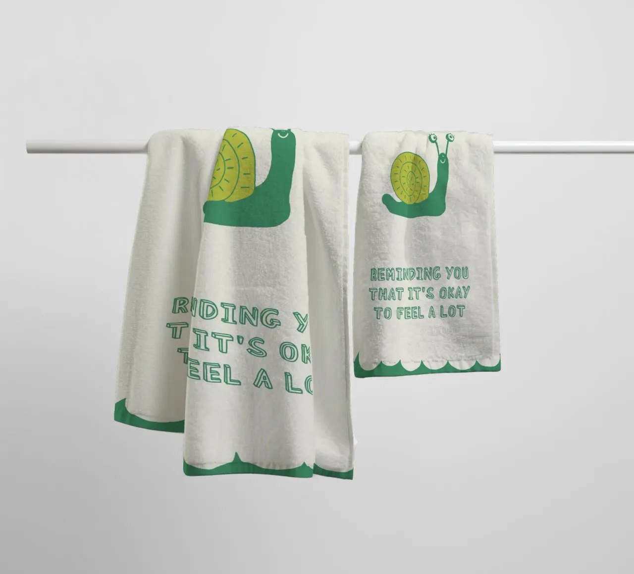 sensitive snail asciugamano da bagno da thesoulhugclub