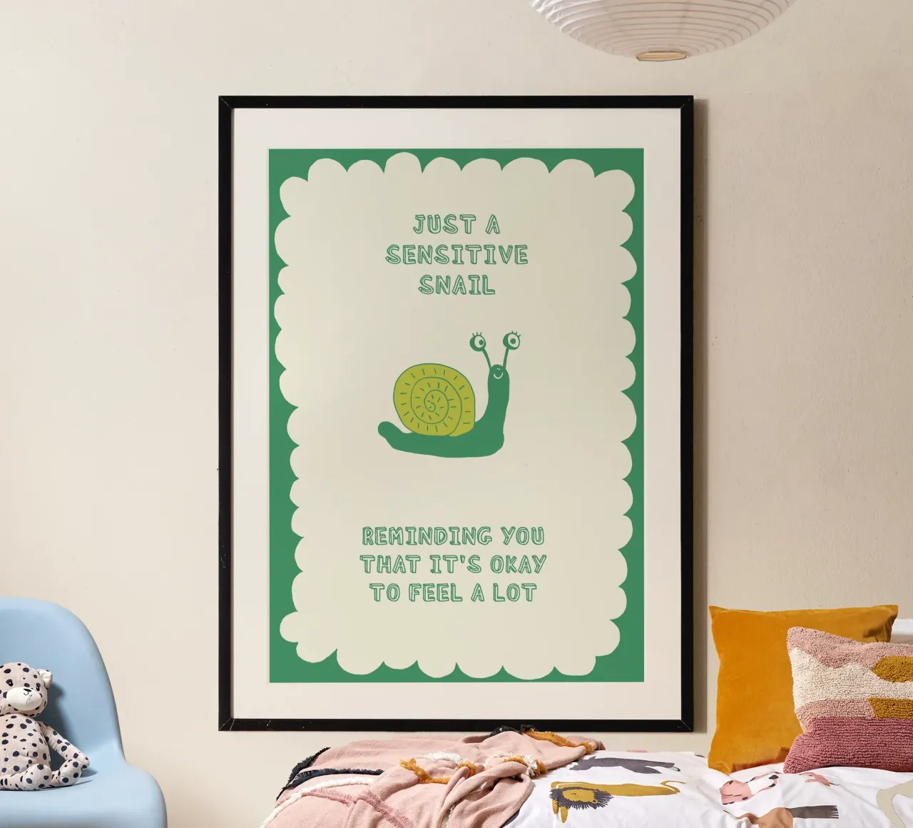 sensitive snail poster da thesoulhugclub