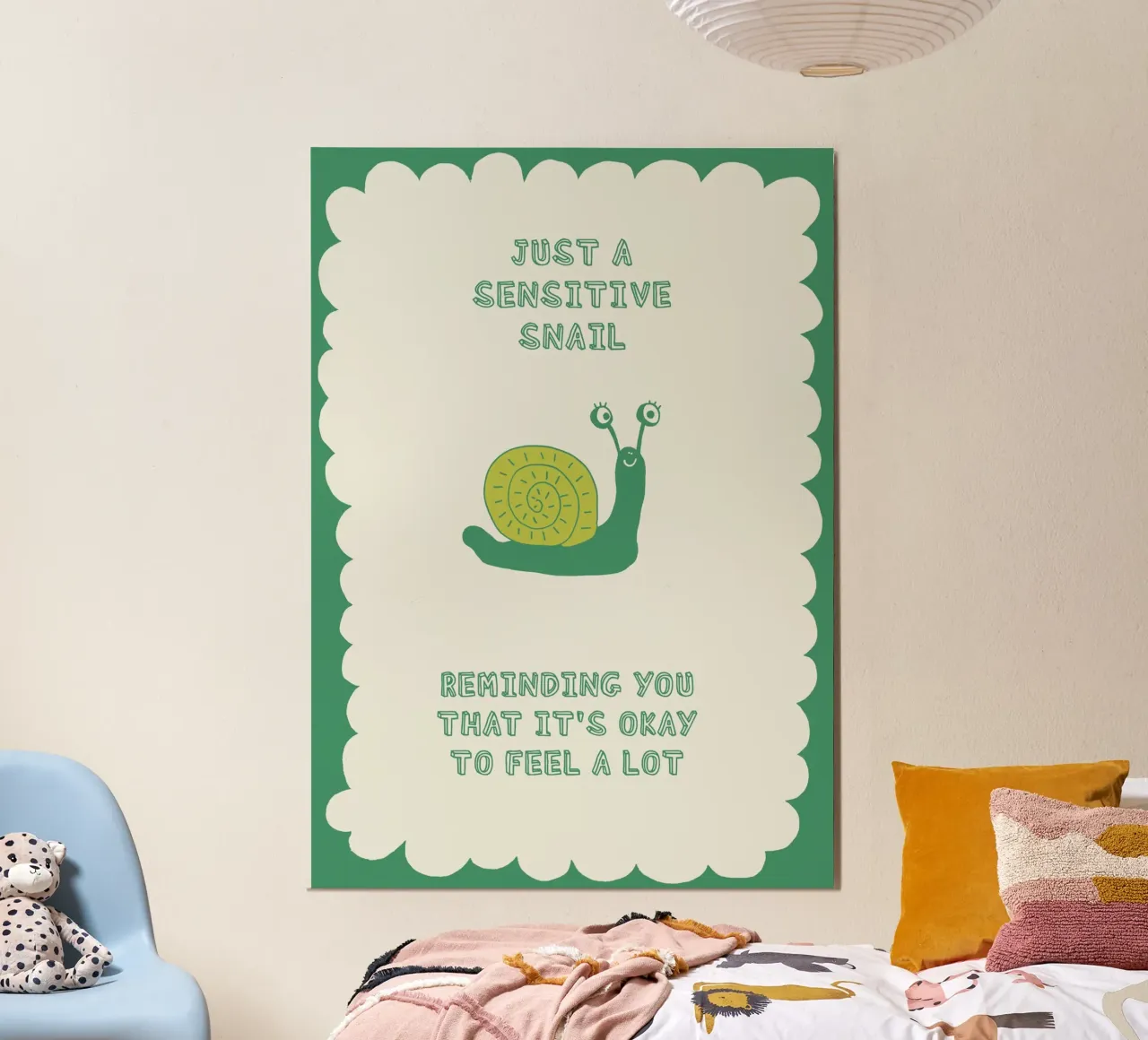 sensitive snail poster da thesoulhugclub