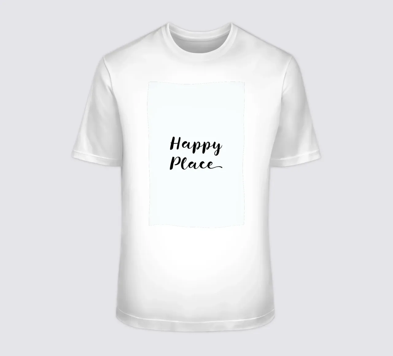 Happy t-shirt da typed