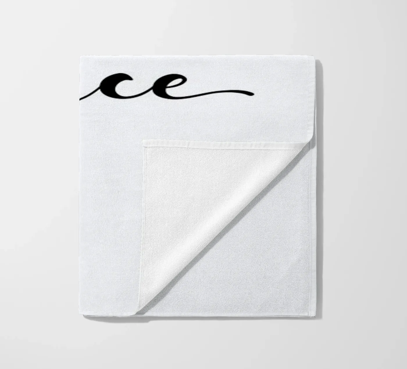 Happy strandhanddoek van typed