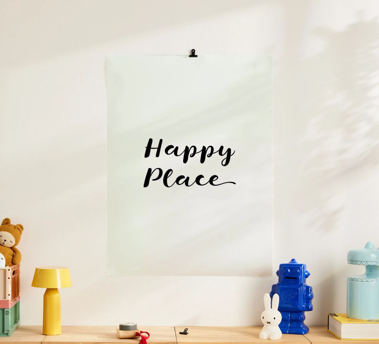 Happy poster by typed