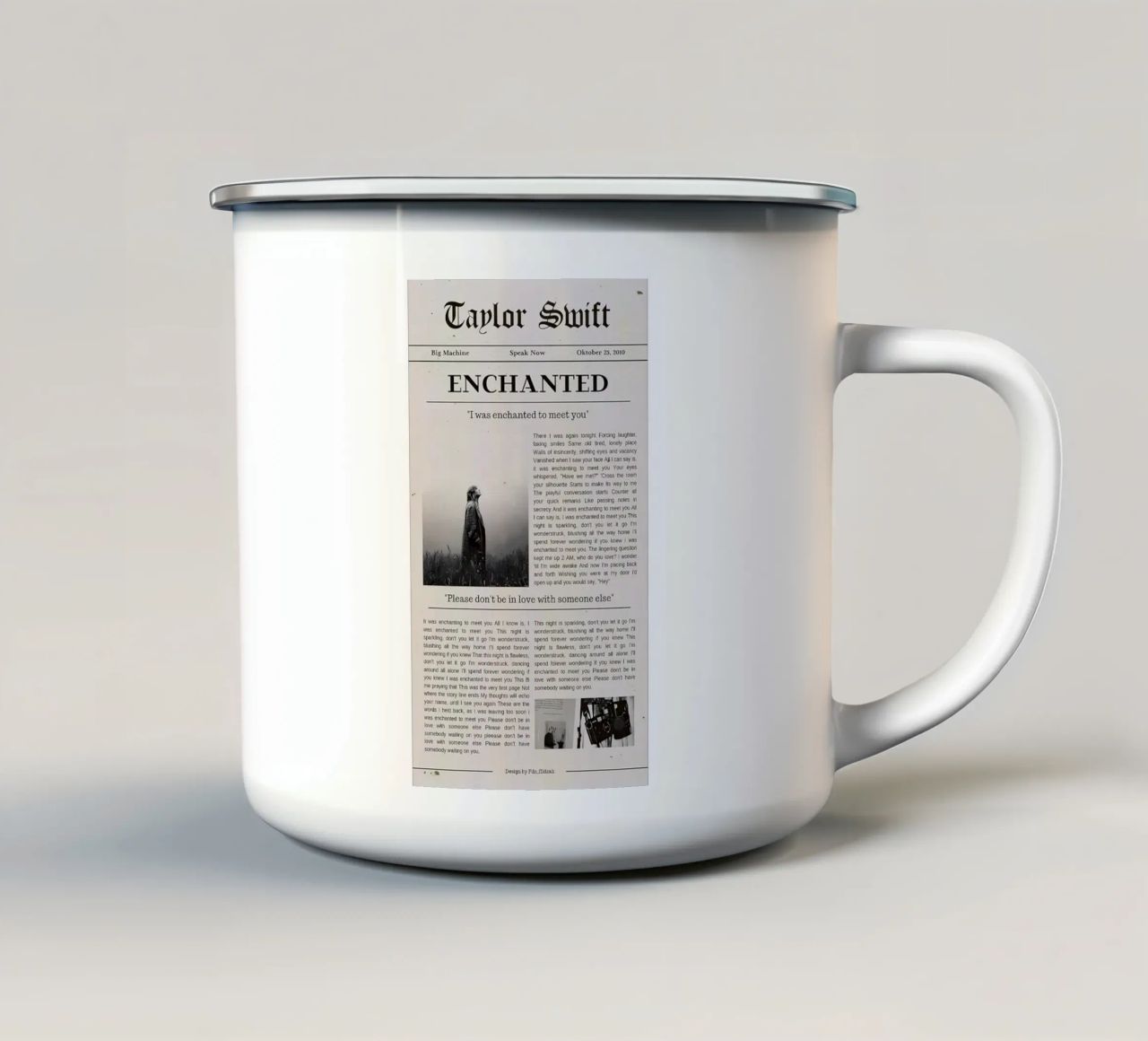 L'incanto di Taylor Swift tazza in smalto da Jacari