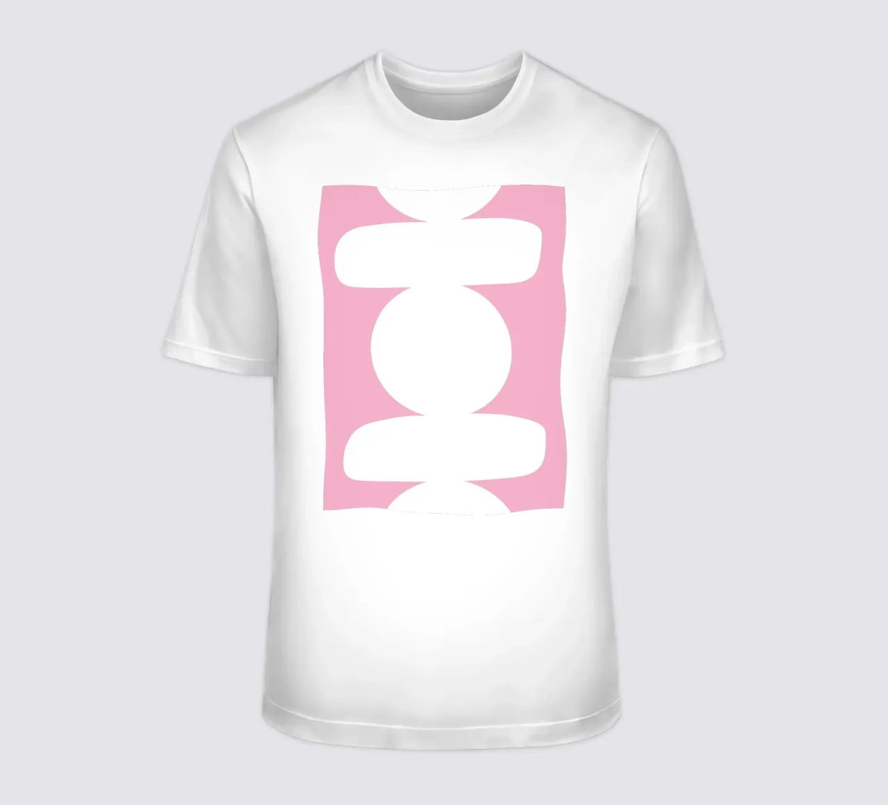 Geometric white t-shirt da LisaArtes