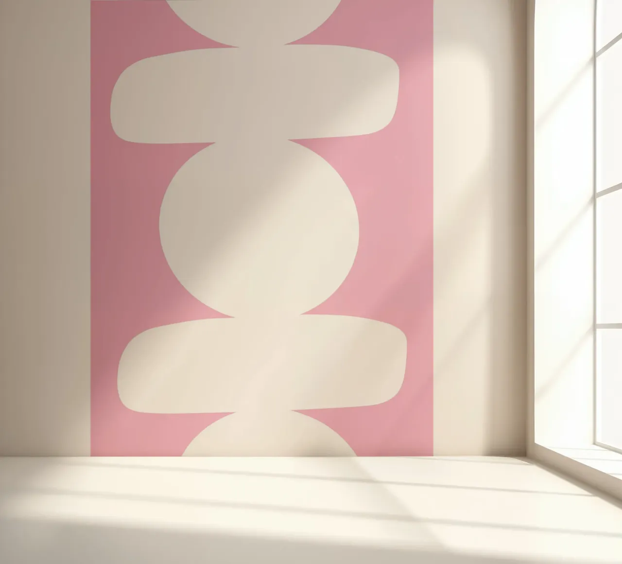 Geometric white photo wallpaper by LisaArtes