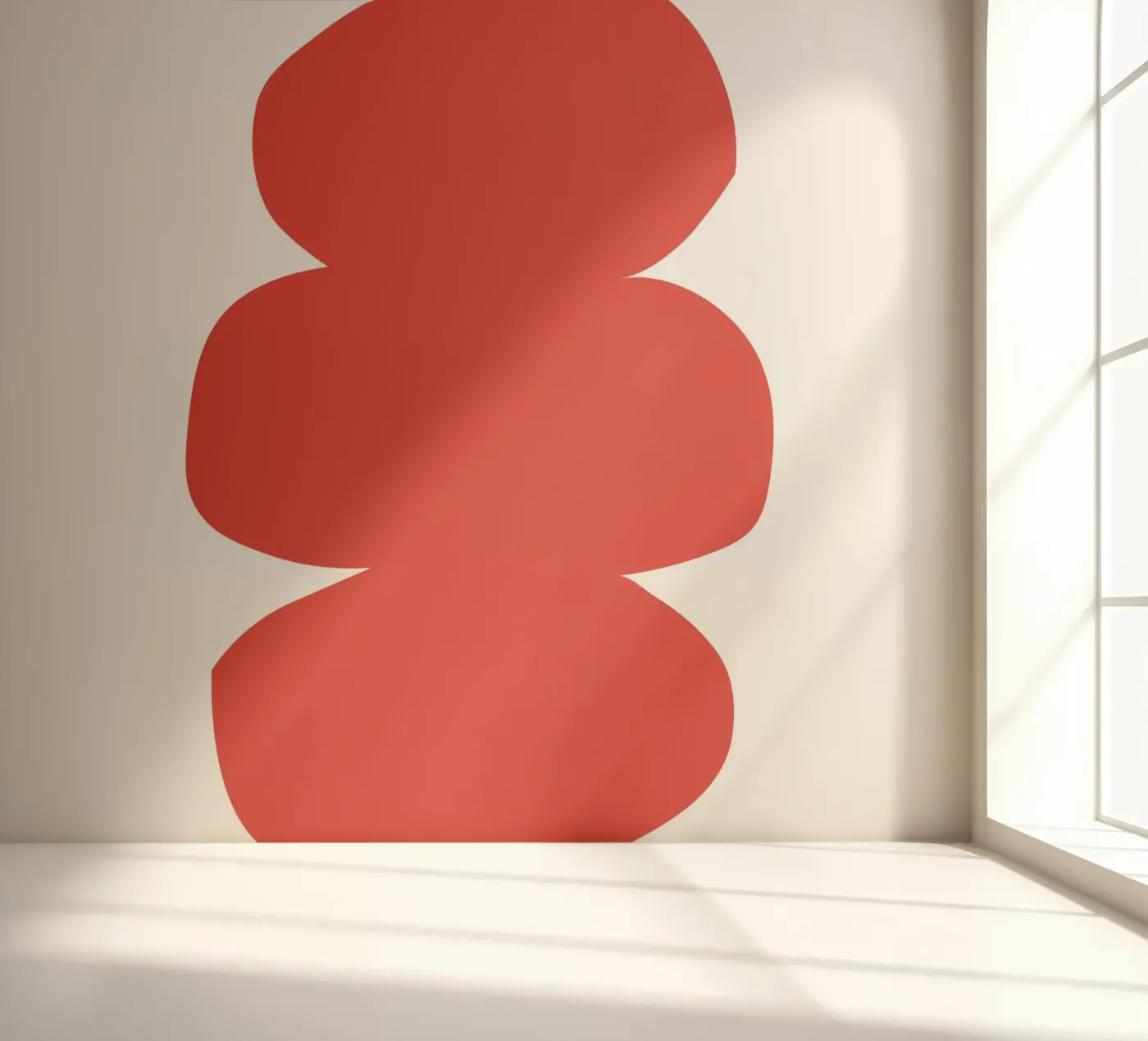 Three irregular oval fotobehang van LisaArtes