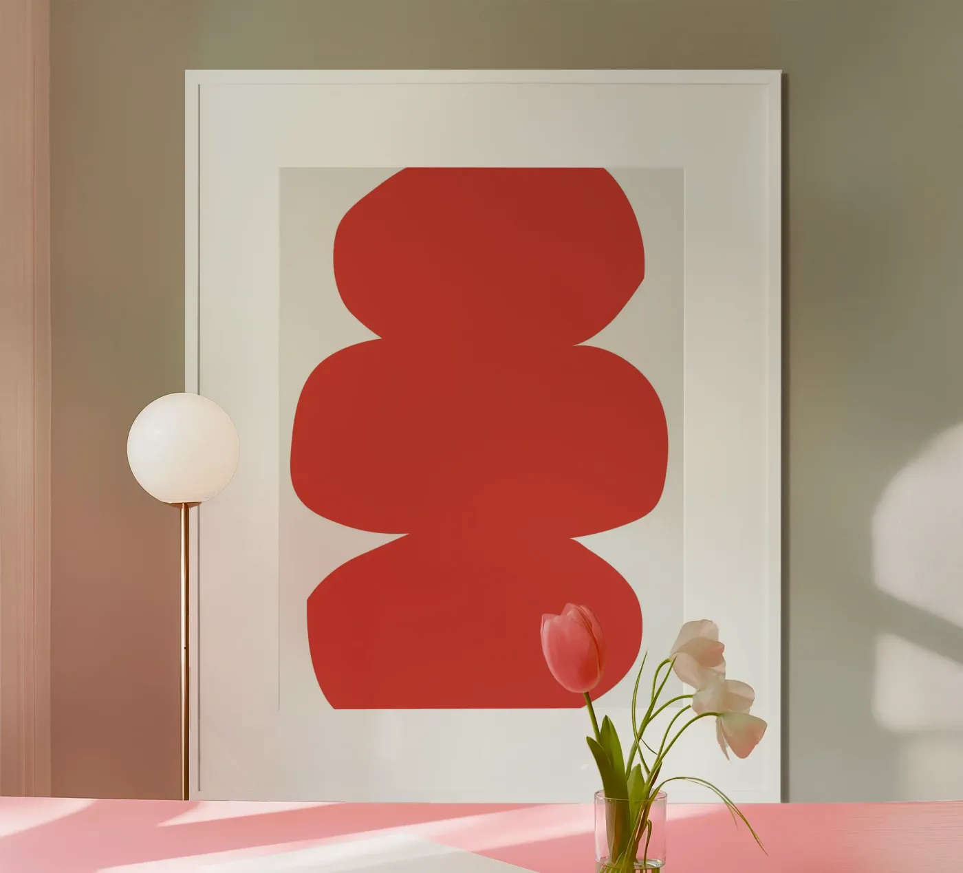 Three irregular oval poster van LisaArtes