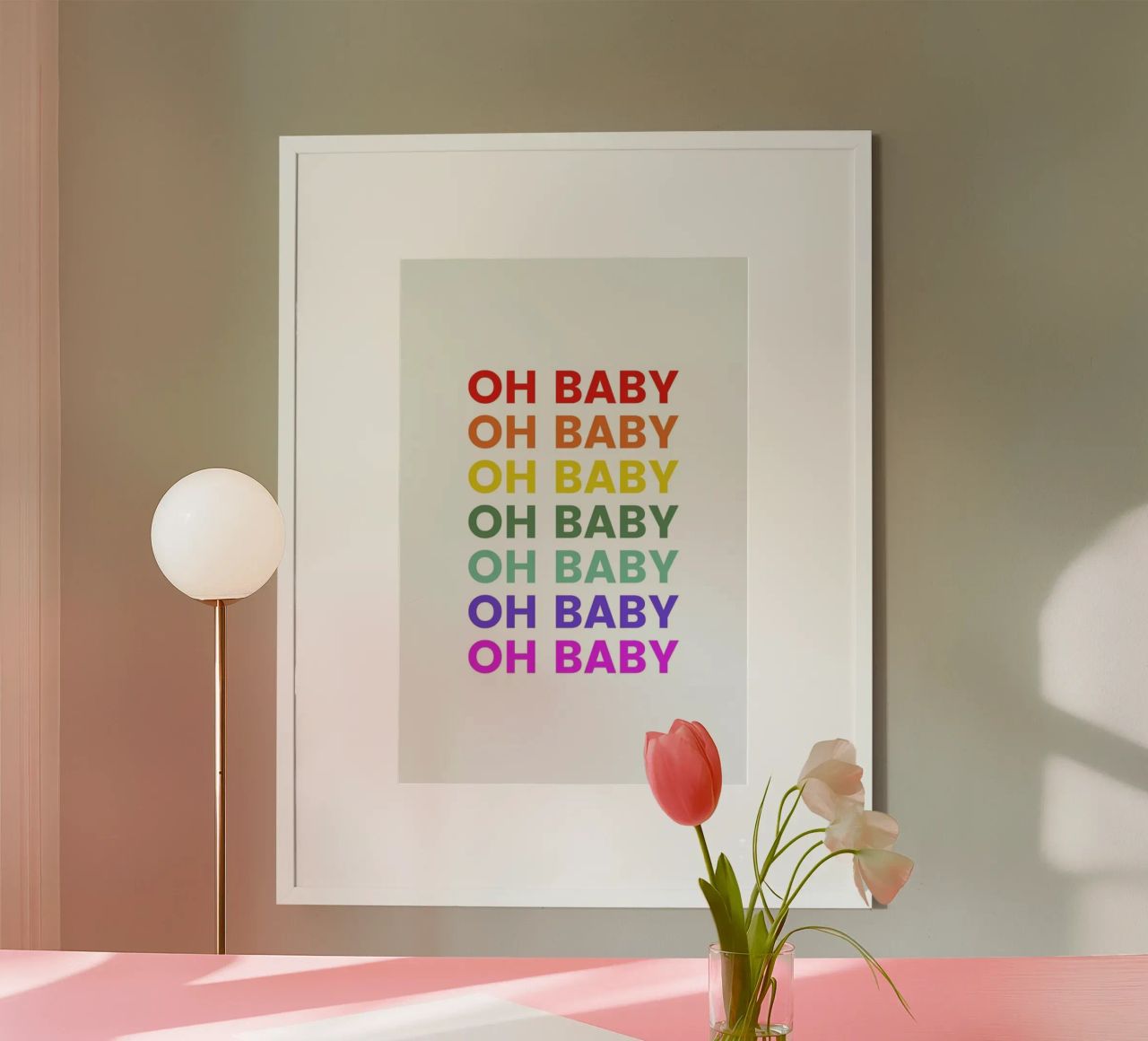 Oh Baby Rainbow poster de daylight design studio