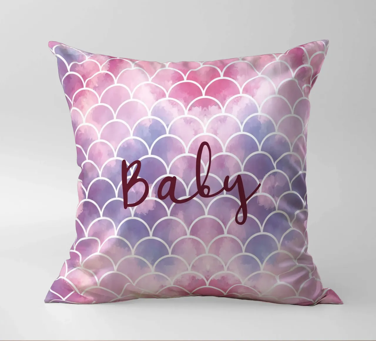 Écailles de sirène colorées coussin de ComfyCouture