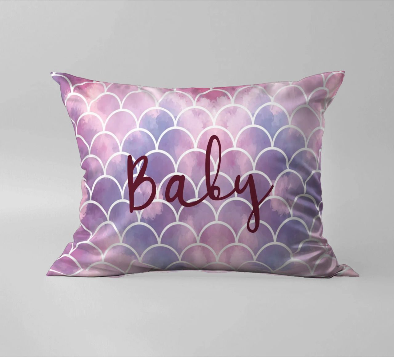 Scala di sirena colorata cuscino da ComfyCouture