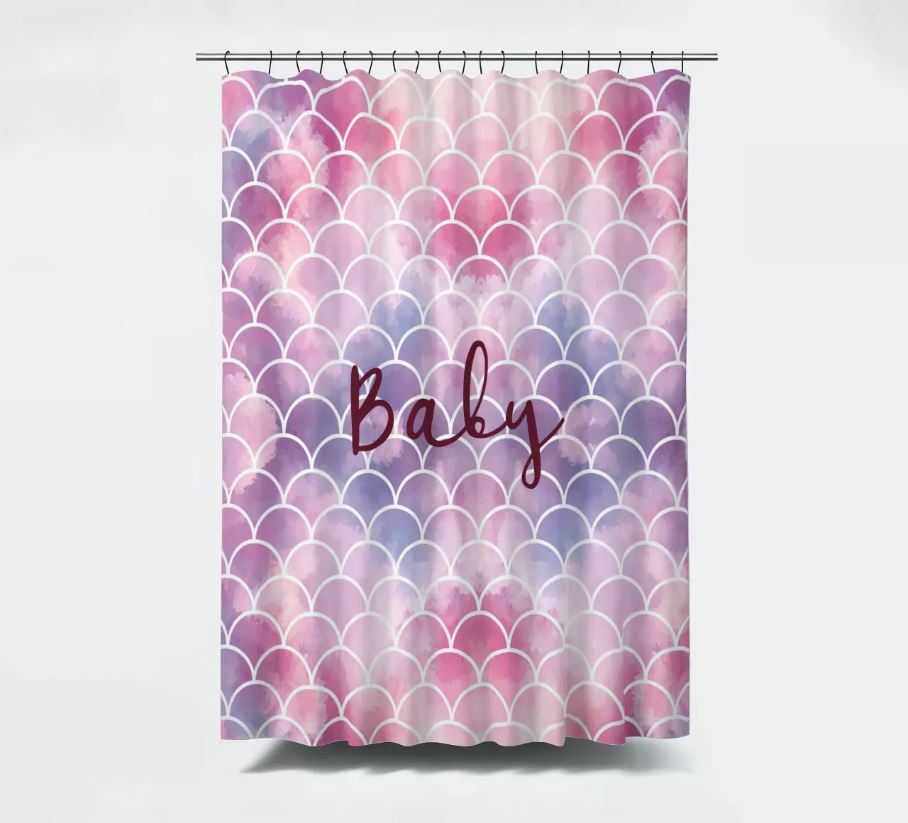 Scala di sirena colorata tenda da doccia da ComfyCouture