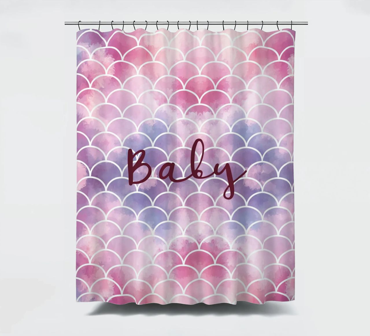 Scala di sirena colorata tenda da doccia da ComfyCouture