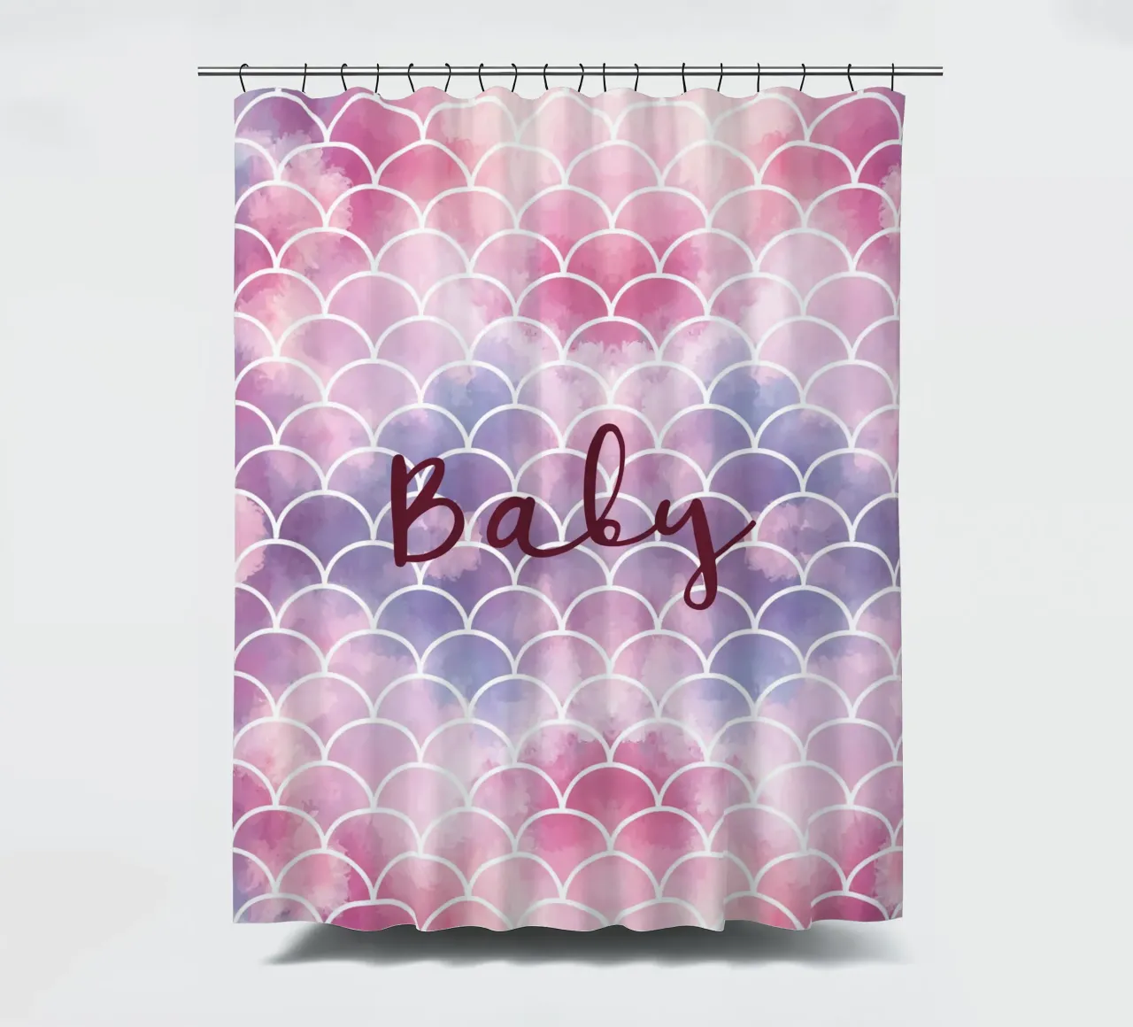 Scala di sirena colorata tenda da doccia da ComfyCouture