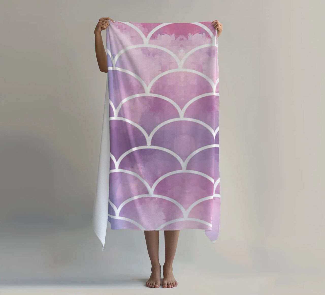Scala di sirena colorata telo mare da ComfyCouture