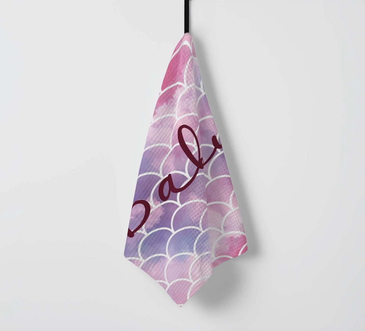 Scala di sirena colorata canovaccio da cucina da ComfyCouture