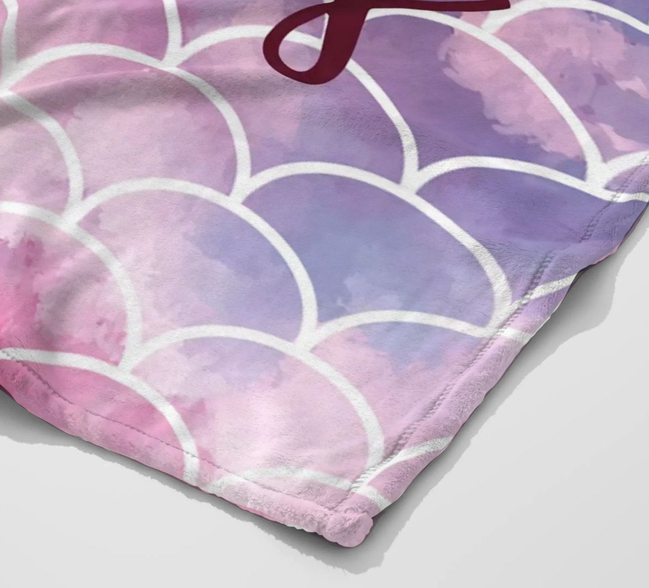 Scala di sirena colorata coperta in pile da ComfyCouture