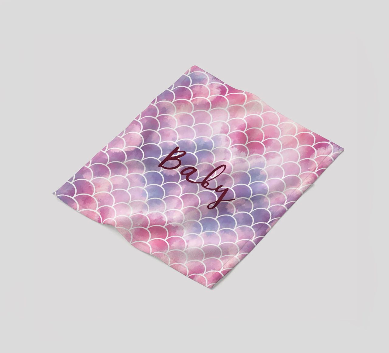 Scala di sirena colorata coperta in pile da ComfyCouture
