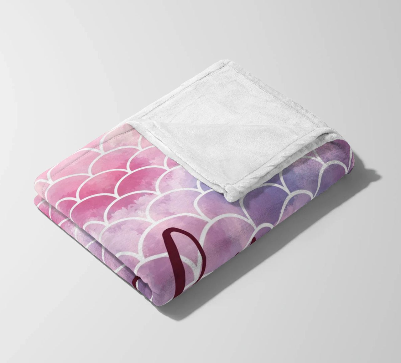 Scala di sirena colorata coperta in pile da ComfyCouture