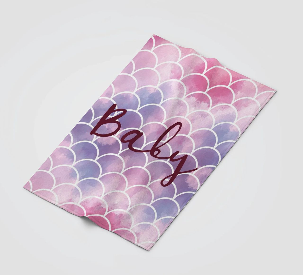 Scala di sirena colorata coperta in pile da ComfyCouture
