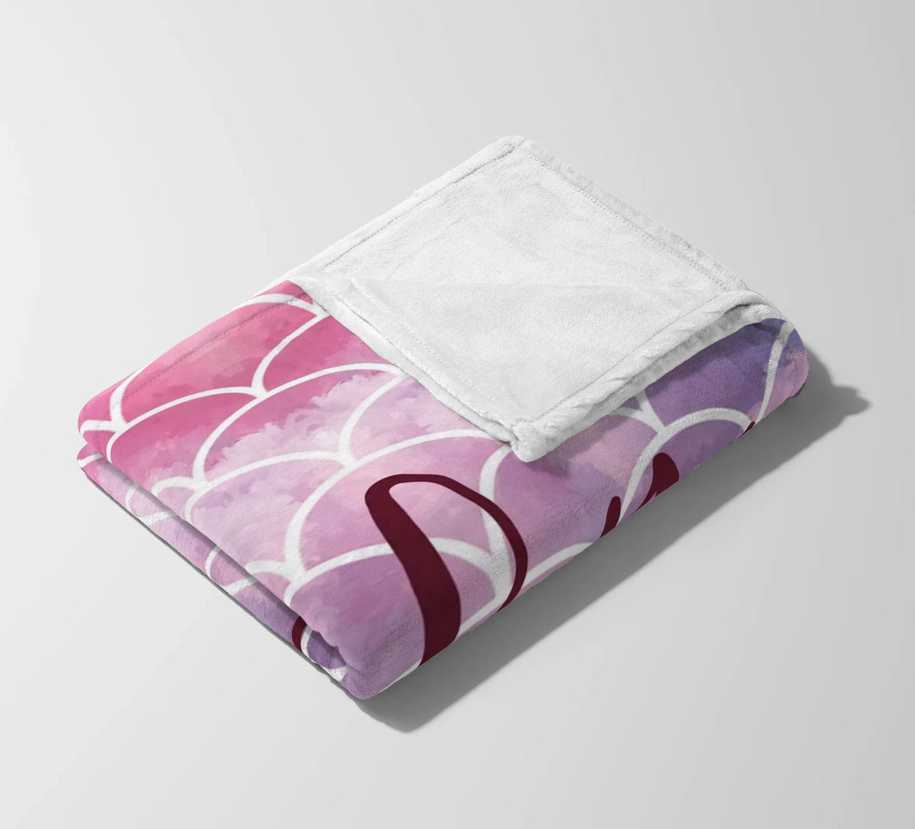 Scala di sirena colorata coperta in pile da ComfyCouture