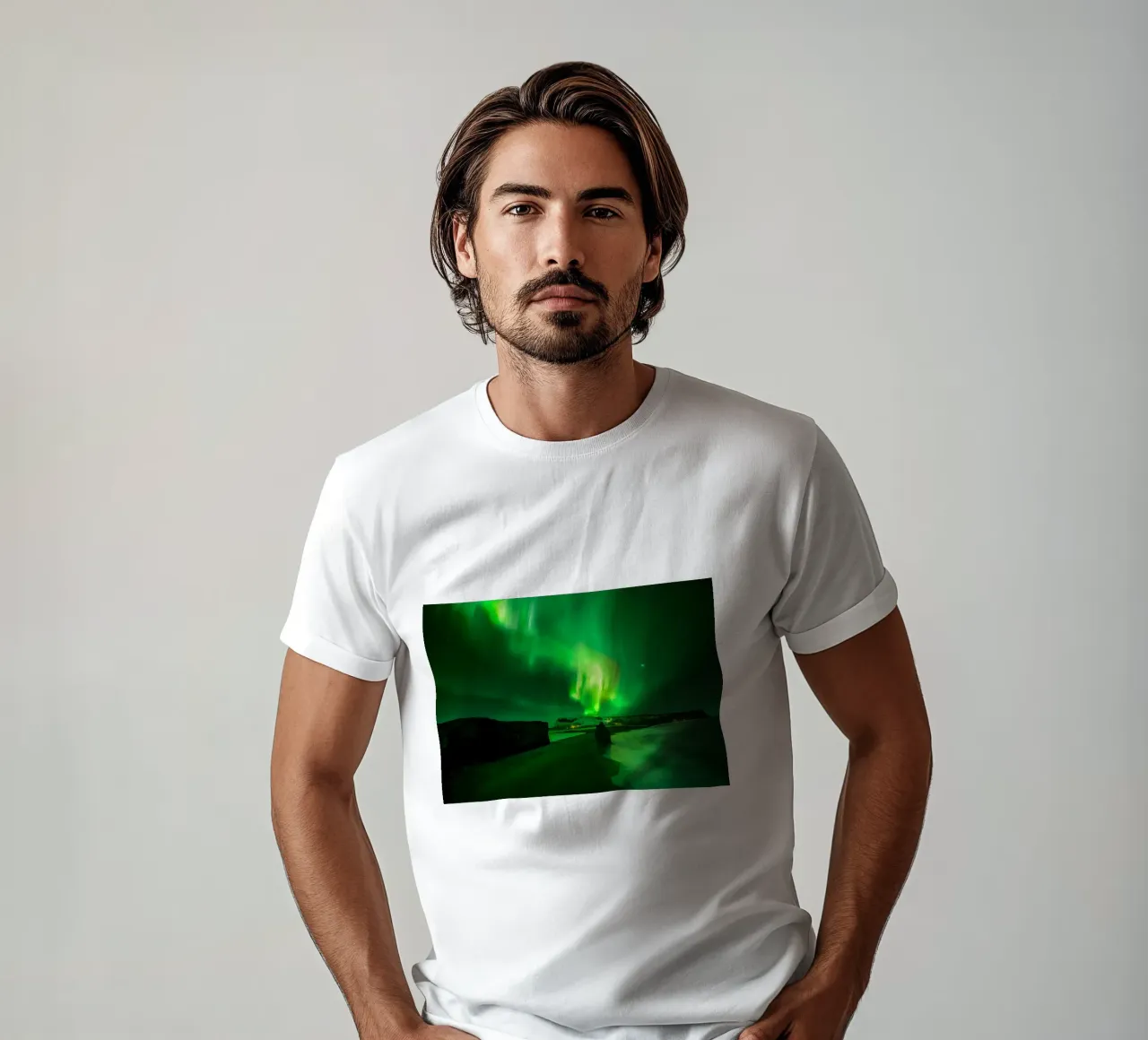 Sotto l'aurora boreale t-shirt da Ary