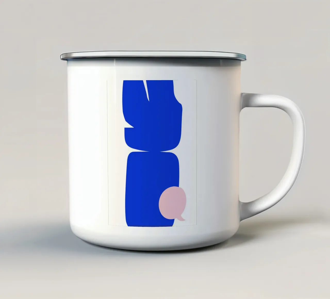 Blue abstract tazza in smalto da LisaArtes