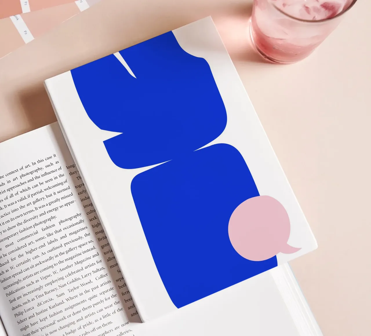 Blue abstract notebook by LisaArtes