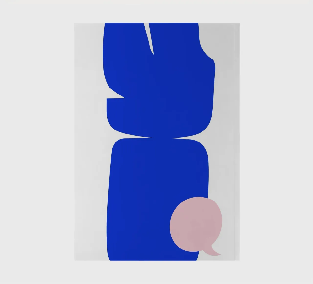 Blue abstract notebook by LisaArtes