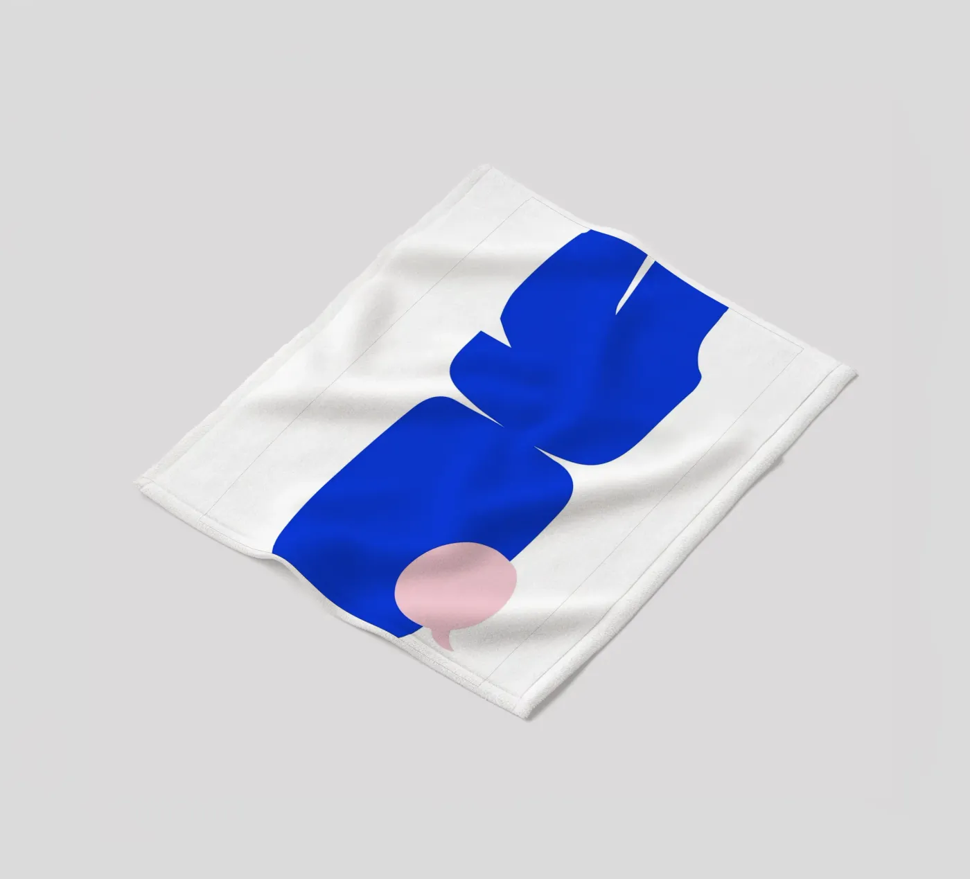 Blue abstract fleecedeken van LisaArtes
