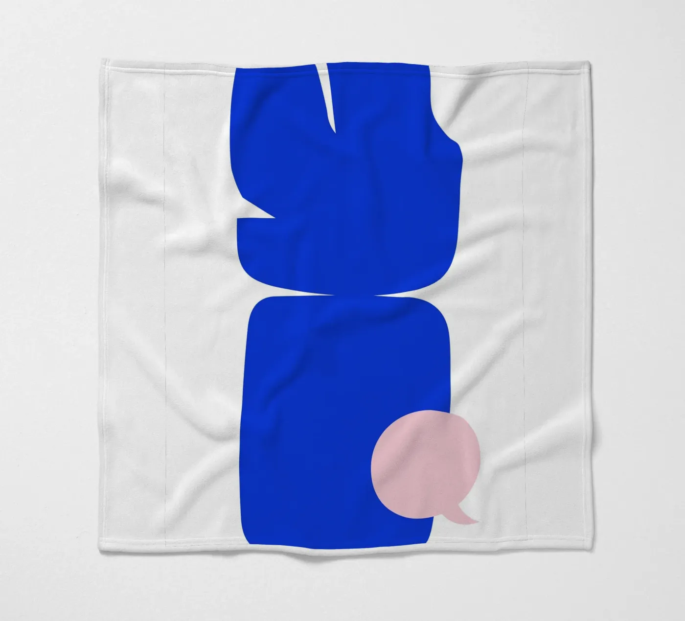 Blue abstract fleecedeken van LisaArtes