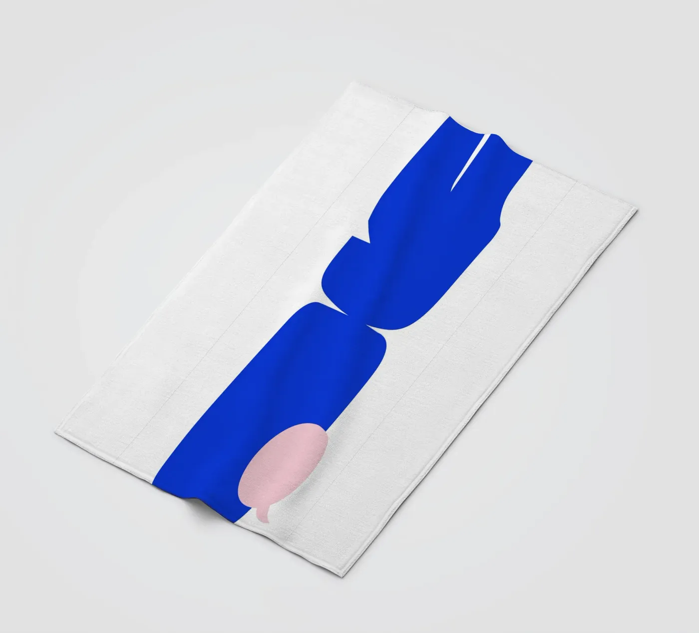 Blue abstract fleecedeken van LisaArtes