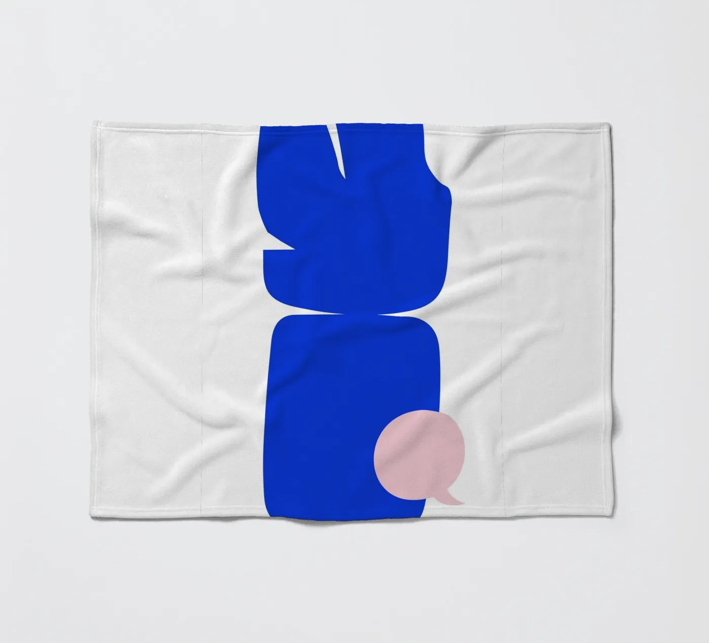 Blue abstract fleecedeken van LisaArtes